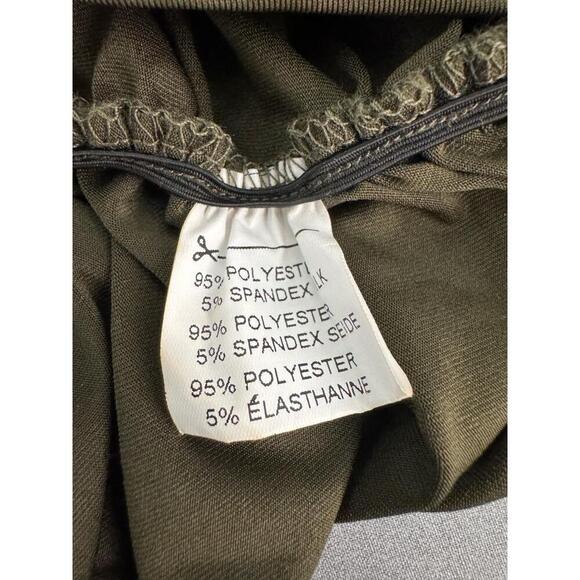 Zeagoo Olive Green Ruched Maxi Tank Dress Size XXL – Sleek Bodycon Style - Picture 9 of 9